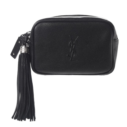 Saint Laurent Lambskin Monogram Lou Belt Bag Black 1 of 8