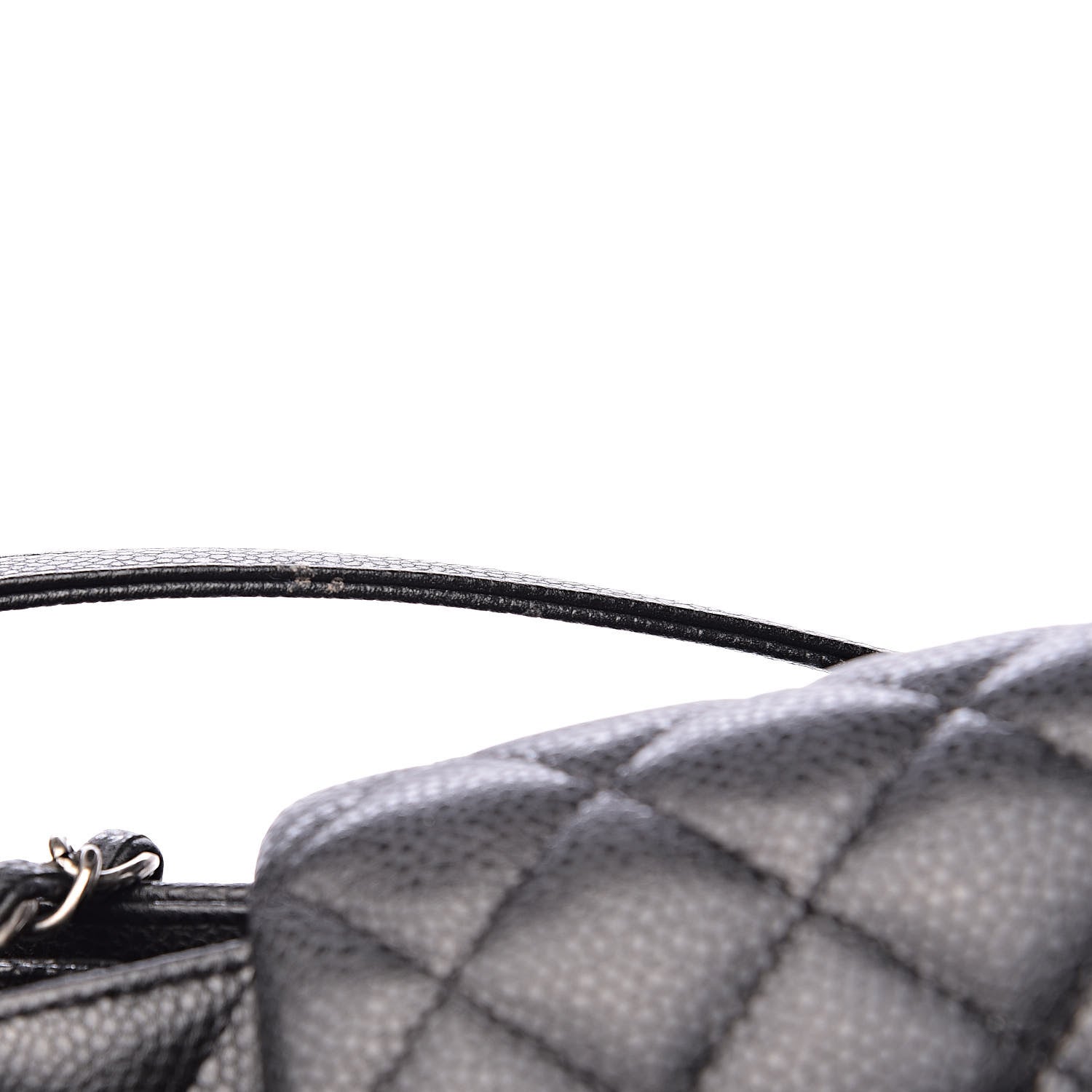 Chanel Caviar Quilted Flap Tote Dark Grey 7 of 11