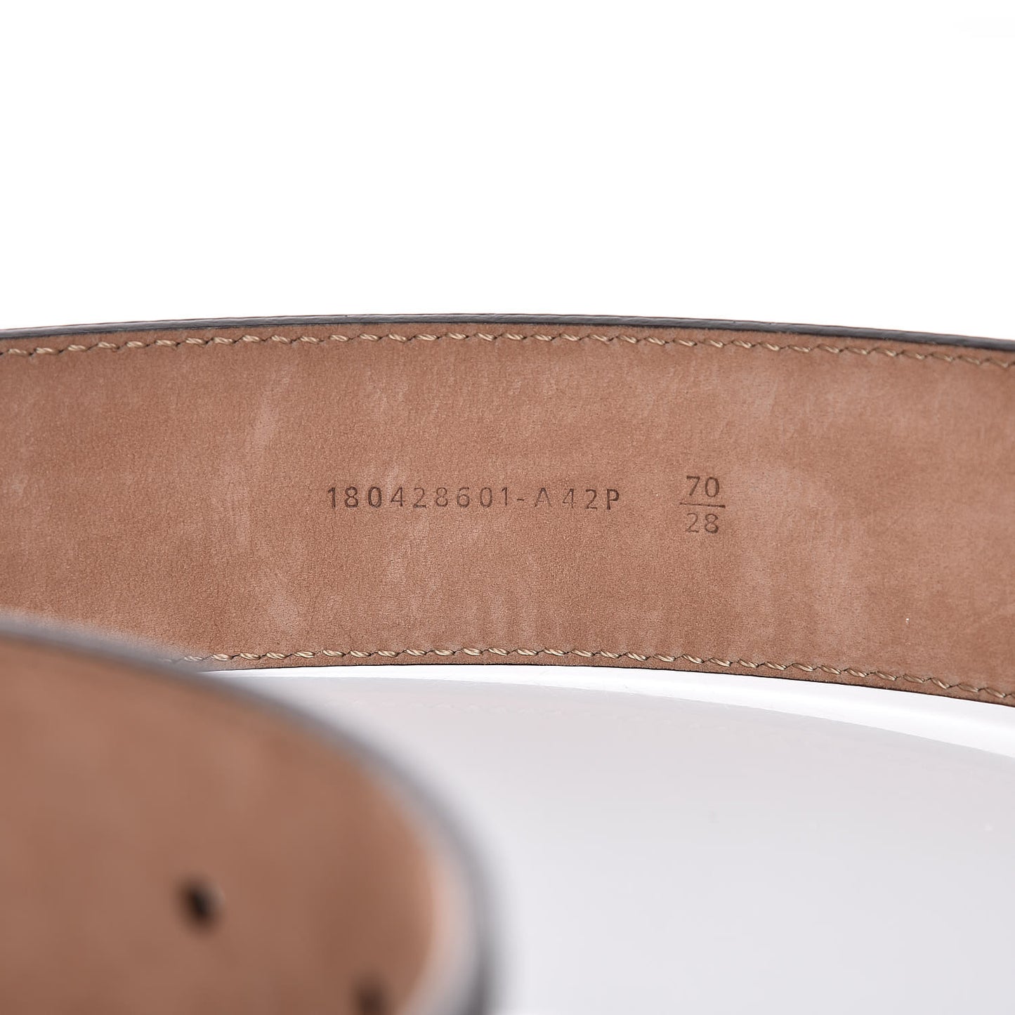 Vitello F is Fendi Bi-Color FF 1974 Embossed Belt 70 28 Maya Black