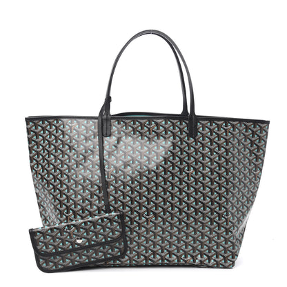 Goyard Goyardine Saint Louis Claire Voie GM Black Blue 1 of 10