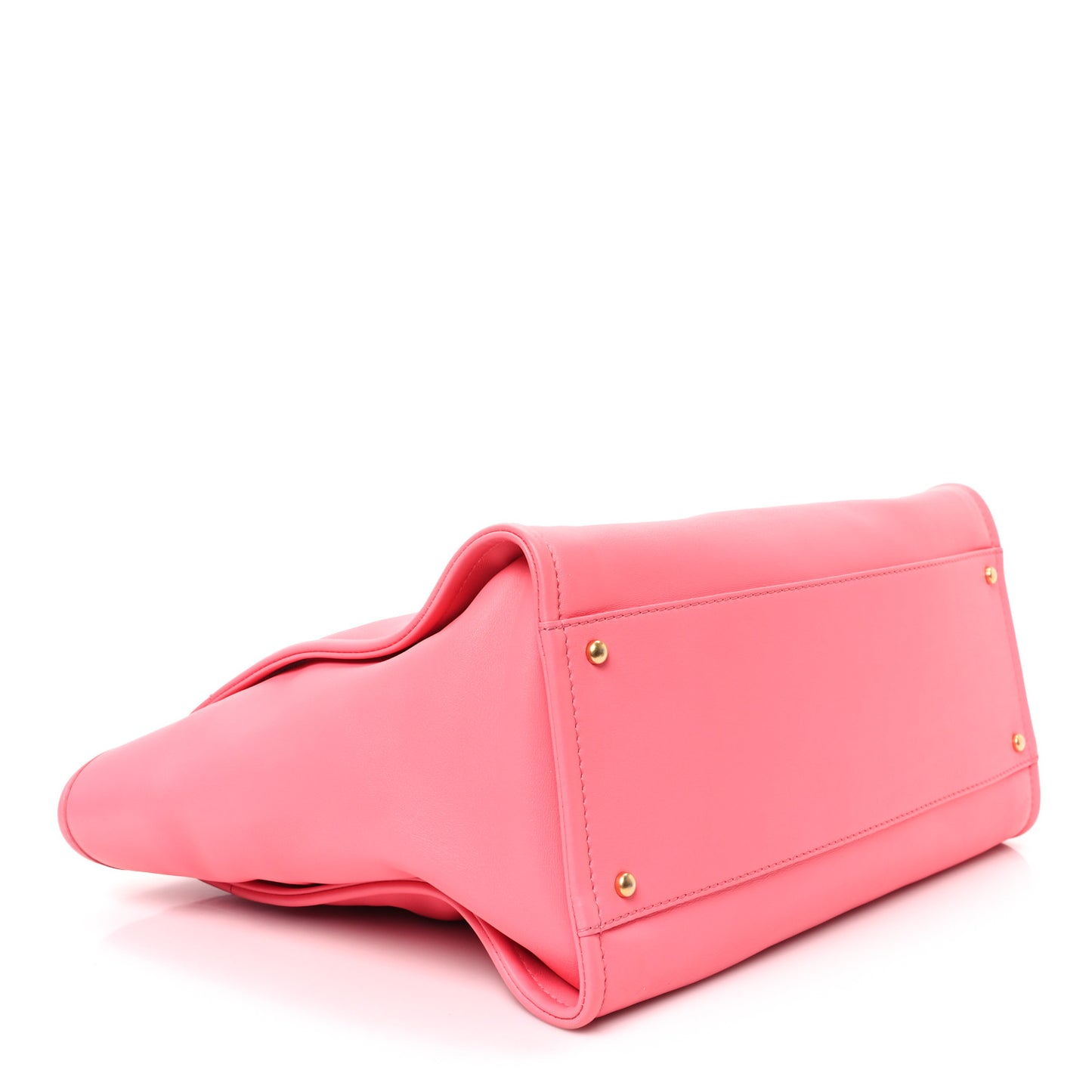 Calfskin Medium Deauville Tote Coral Pink