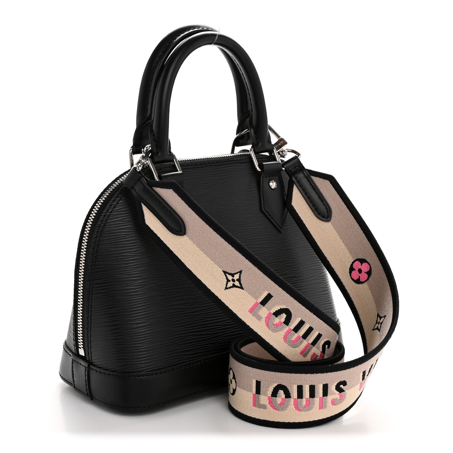 Louis Vuitton Epi Jacquard Alma BB Black 3 of 11