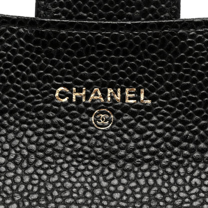 Chanel Caviar Quilted Flap Card Holder Wallet Black 6 of 7