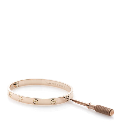 Cartier 18K Pink Gold LOVE Bracelet 17 5 of 7