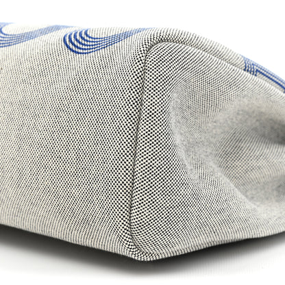 Hermes H Plume Canvas Vache Hunter Circuit 24 Herbag Zip Retourne 31 Bleu Royal Bleu Indigo Ecru 7 of 8