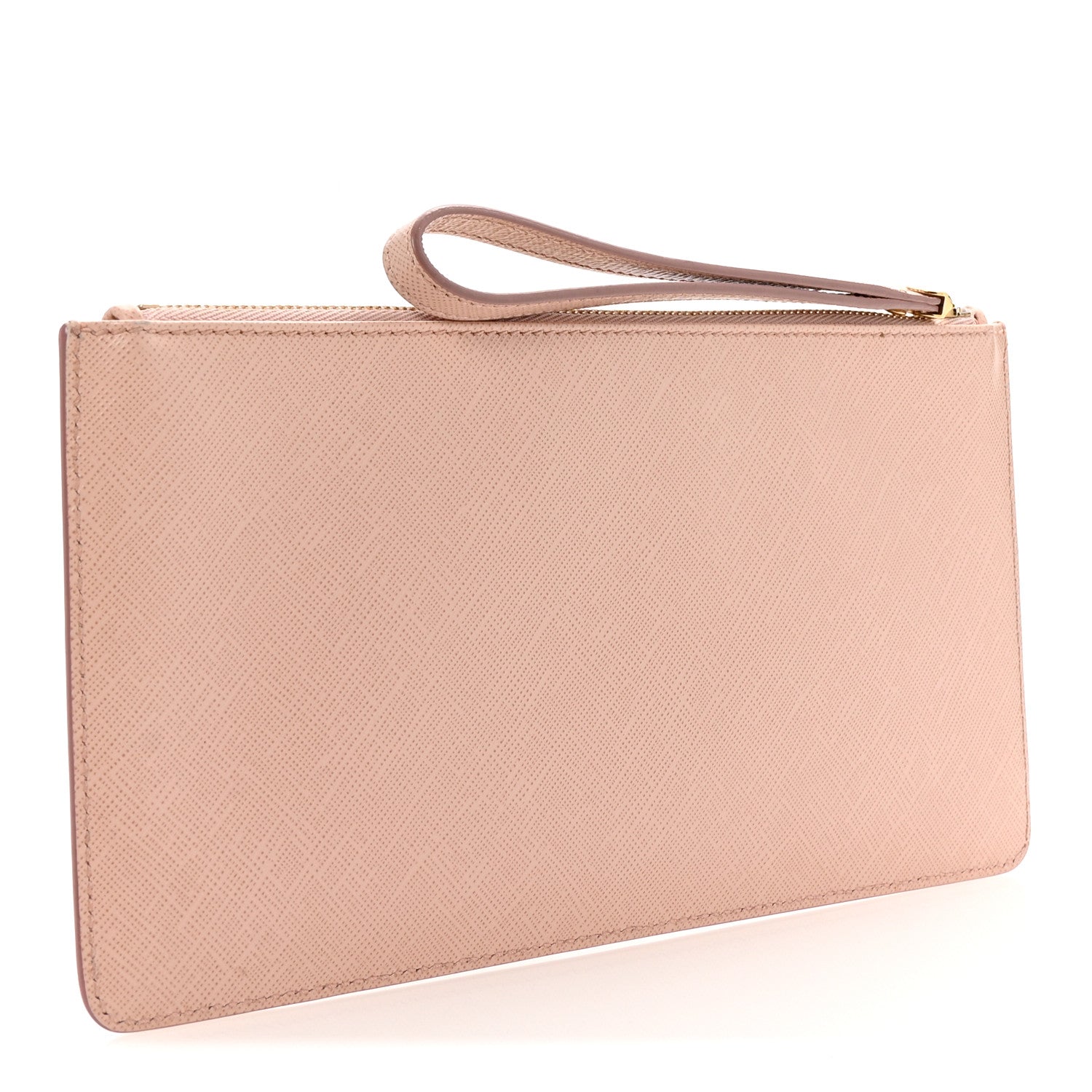 Salvatore Ferragamo Pebble Calfskin Gancini Zip Wristlet Bonbon 3 of 7