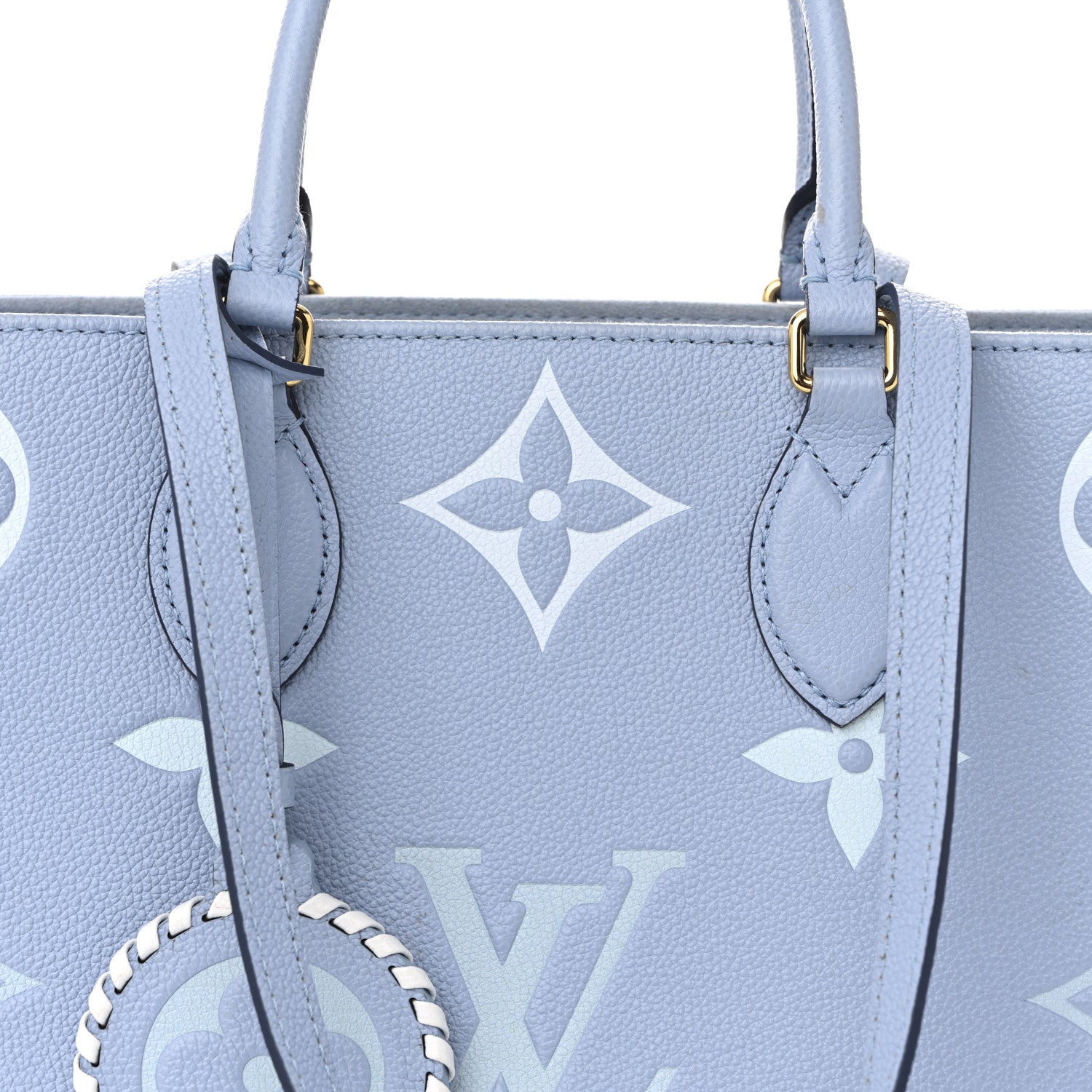 Louis Vuitton Empreinte Monogram Giant By The Pool Onthego MM Summer Blue 15 of 21