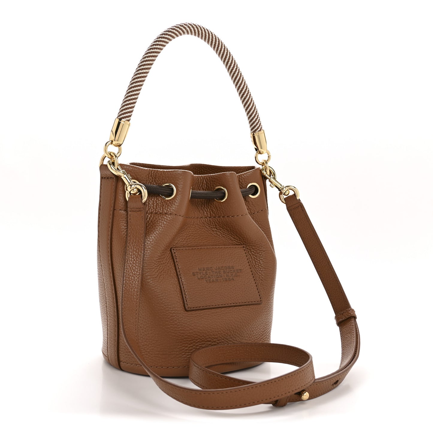 Grained Calfskin Mini The Bucket Bag Argan Oil