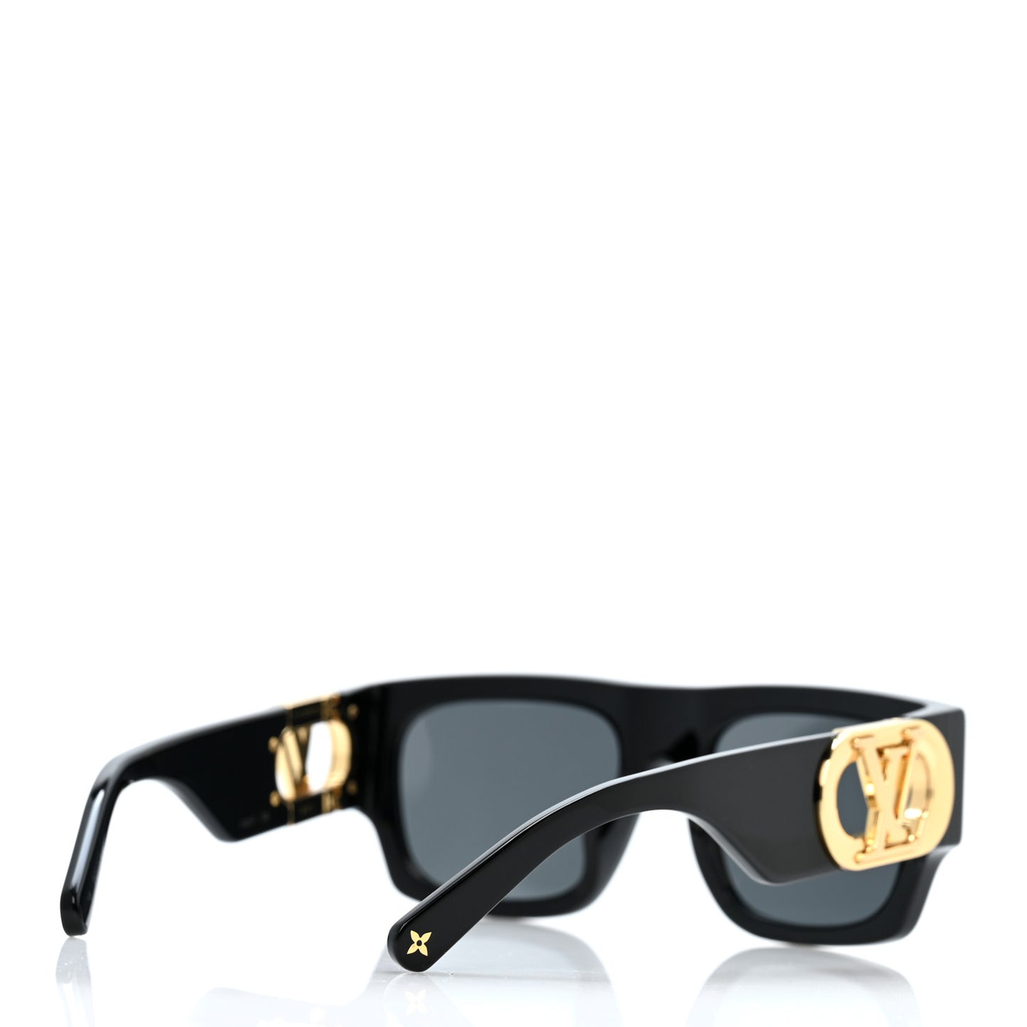 Acetate LV Link Square Sunglasses Z1478E Black