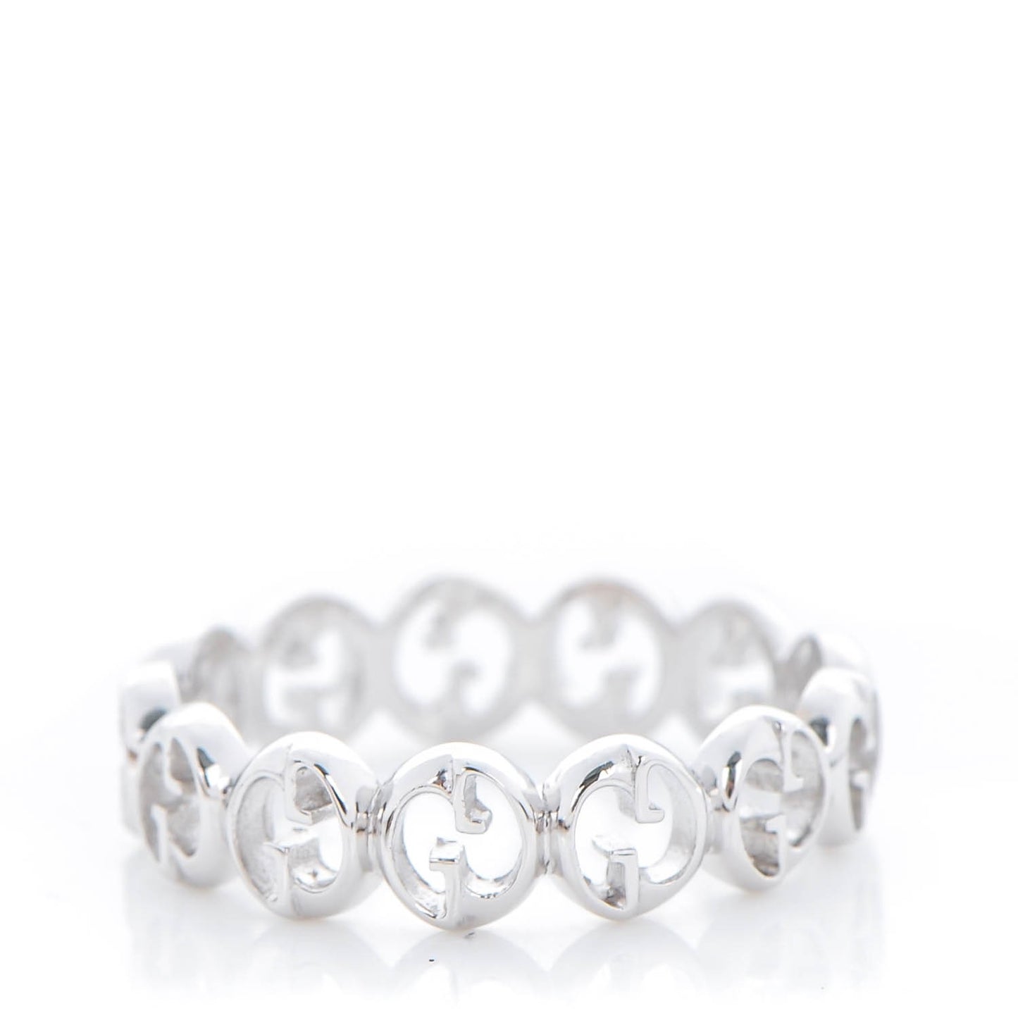18K White Gold 5mm 1973 Band Ring 6.5