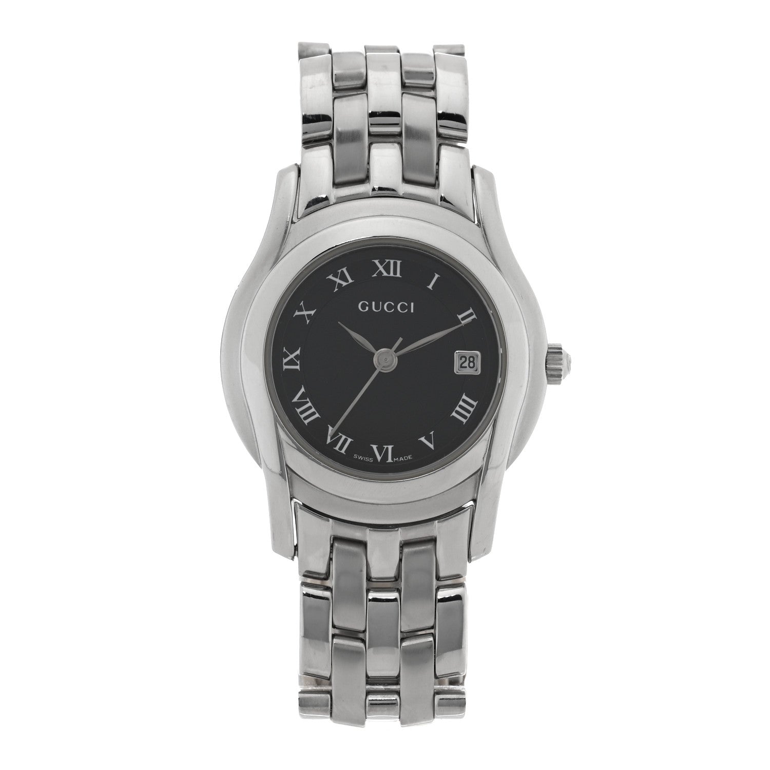 Gucci Stainless Steel 27mm 5500L Quartz Watch Black 1 of 4