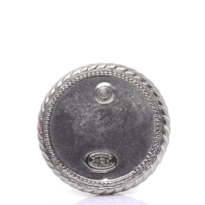 Chanel Crystal CC Round Earrings Silver 6 of 7