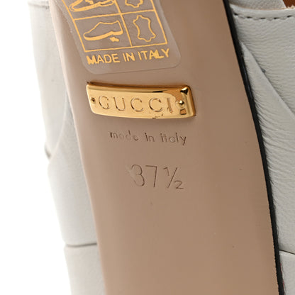 Gucci Malaga Kid Angel T-Strap Platform High Heel Pumps 37.5 Great White 7 of 10