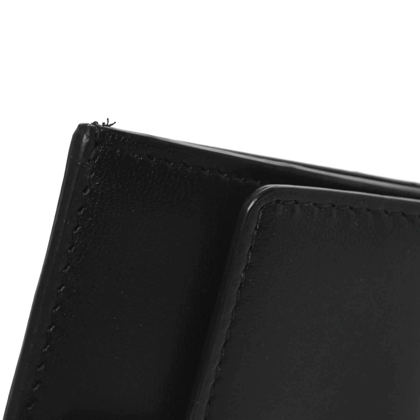 Nappa Matisse FF Diagonal Embossed Fold Over Card Holder Wallet Black