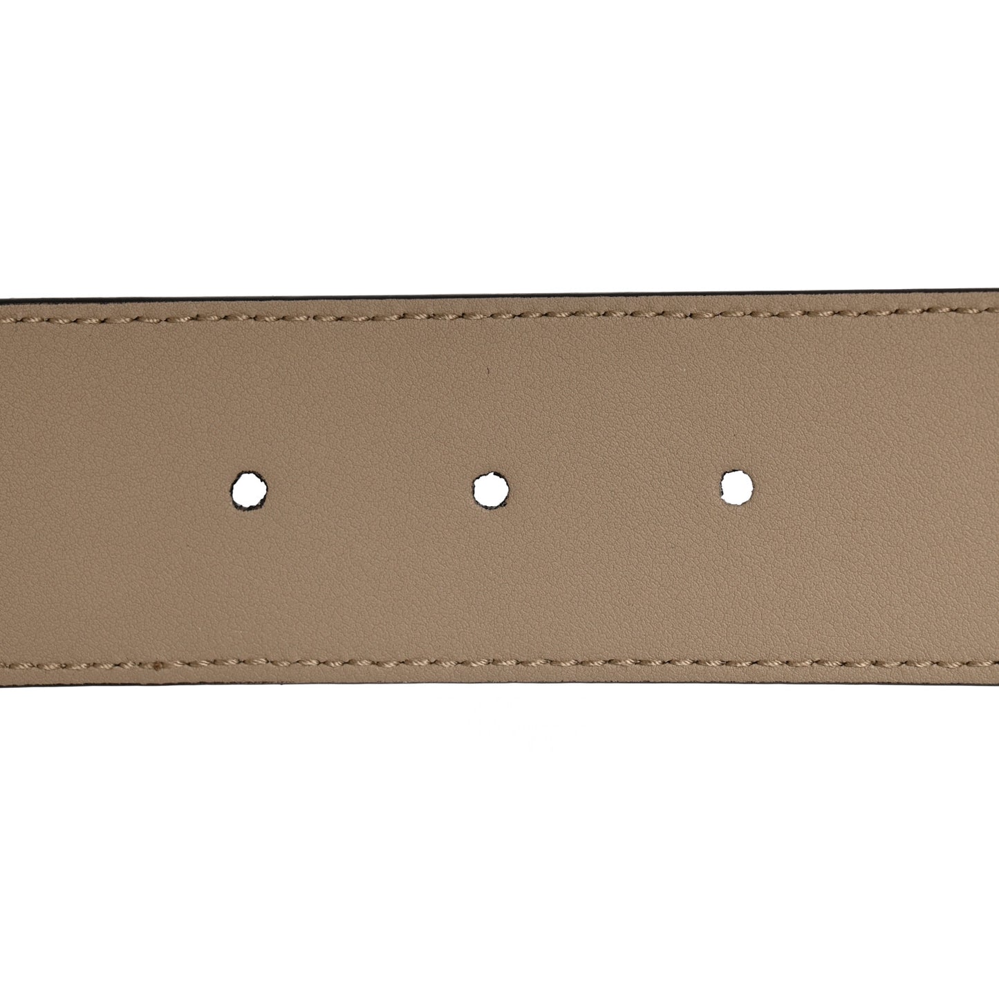 GG Supreme Monogram Textured Calfskin Double G 40mm Belt 75 30 Beige Mystic White Oatmeal