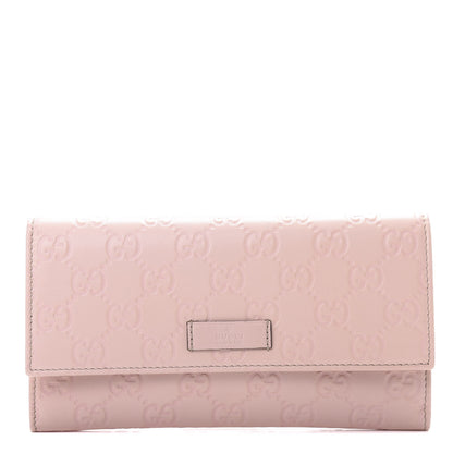 Gucci Guccissima Joy Continental Flap Wallet Rose Dragea 1 of 8