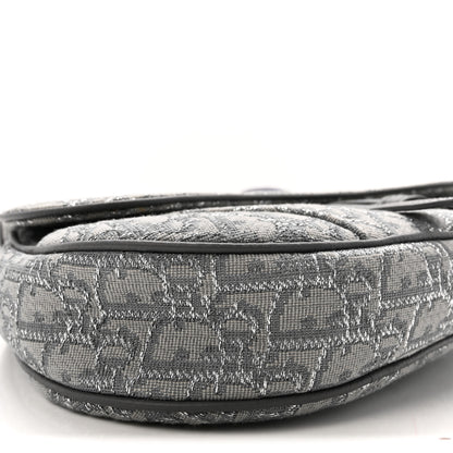 Christian Dior Oblique Mens Saddle Bag Grey 7 of 9