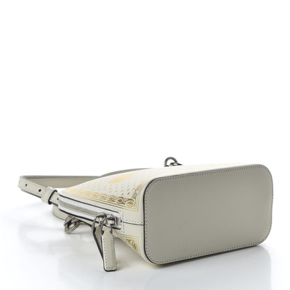 Gucci X SEGA Calfskin GUCCY Stars Mini Dome Shoulder Bag Mystic White Gold 4 of 10