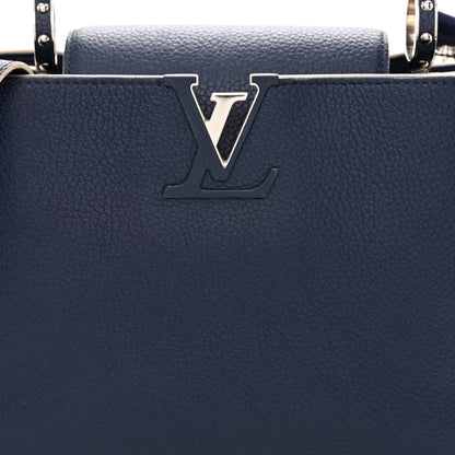 Louis Vuitton Taurillon Capucines PM Blue White 7 of 11