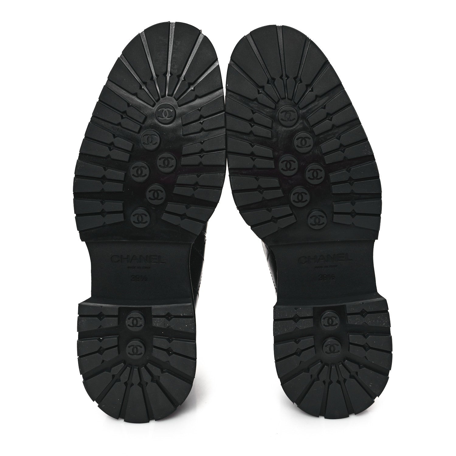 Chanel Calfskin Patent Cap Toe Quilted Short Boots 39.5 Black 5 of 8