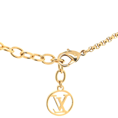 Louis Vuitton Metal Crystal Louise By Night Necklace 4 of 6