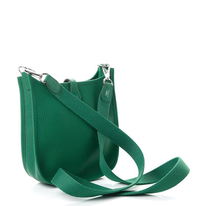 Hermes Taurillon Clemence Evelyne TPM Vert Vertigo 3 of 9