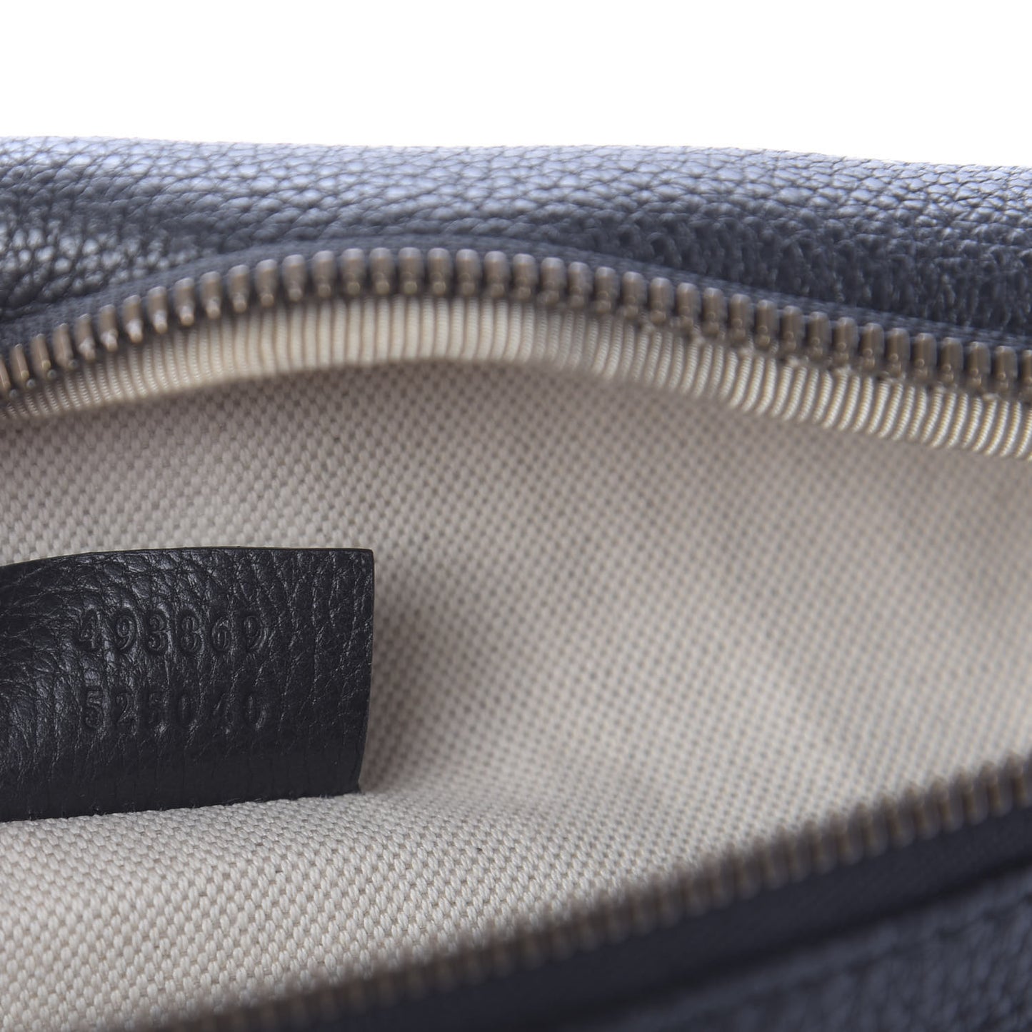 Grained Calfskin Logo Belt Bag Black