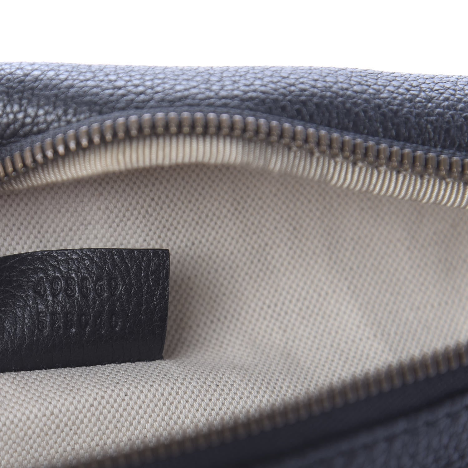 Gucci Grained Calfskin Logo Belt Bag Black 10 of 11