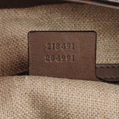 Gucci Calfskin Duilio Brogue Large New Jackie Shoulder Bag Grey 7 of 7
