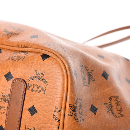 MCM Visetos Large Liz Reversible Shopper Tote Cognac 17 of 23