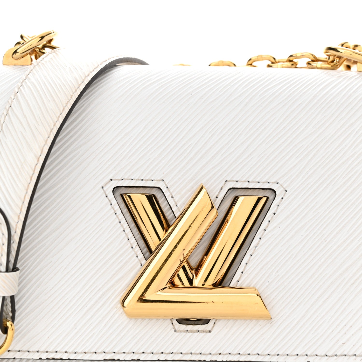 Louis Vuitton Epi Twist Shoulder Bag PM White 8 of 17