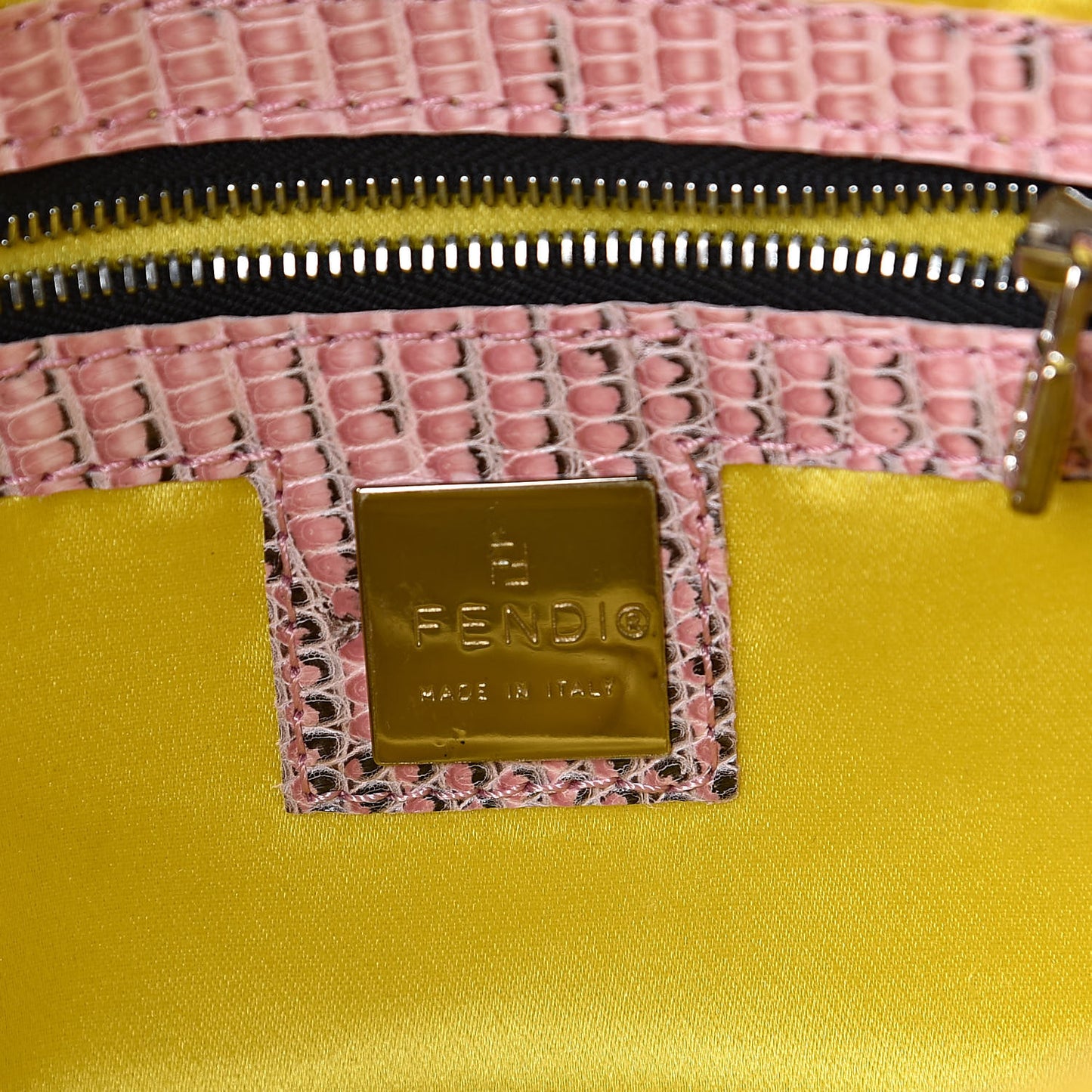 Lizard Embroidered Flower Baguette Pink Multicolor
