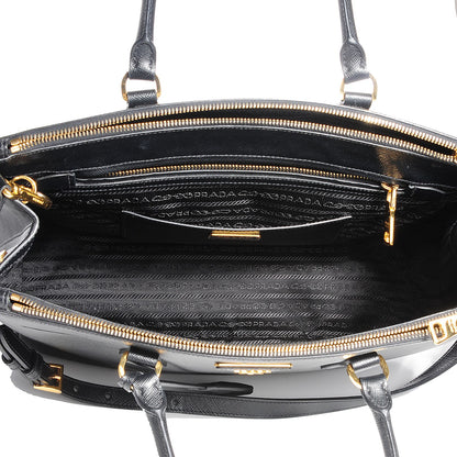 Prada Saffiano Lux Medium Double Zip Tote Nero Black 10 of 10
