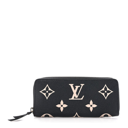 Louis Vuitton Empreinte Monogram Giant Clemence Wallet Black Beige 1 of 8