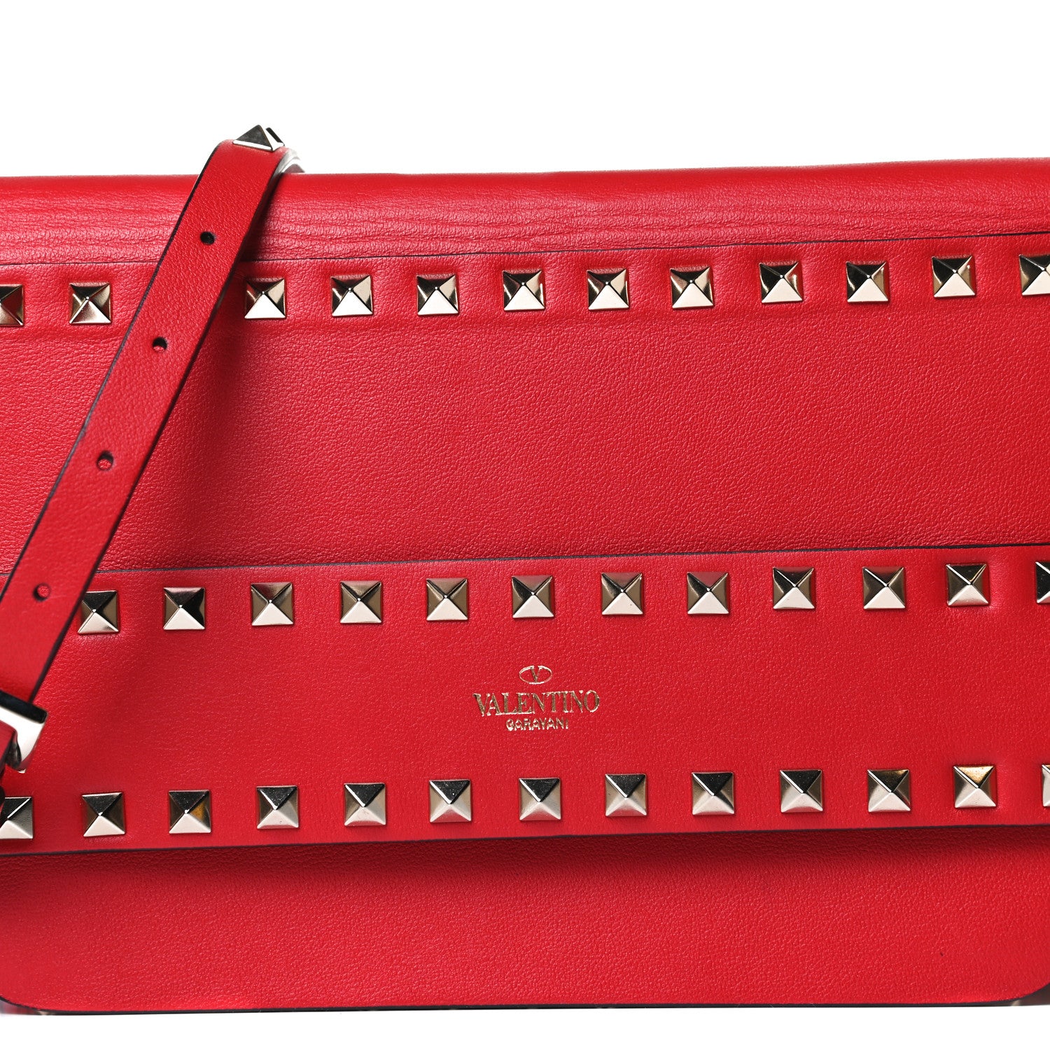 Valentino Garavani Vitello Rockstud Side Slip Crossbody Rouge Pur 8 of 20