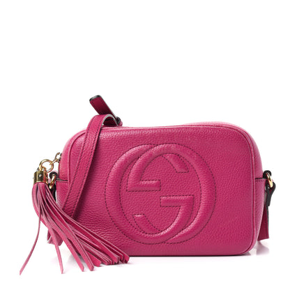 Gucci Cellarius Calfskin Small Soho Disco Bag Bright Bouganville 1 of 10