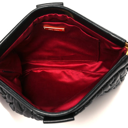 Miu Miu Nappa Matelasse Clutch Black 5 of 9