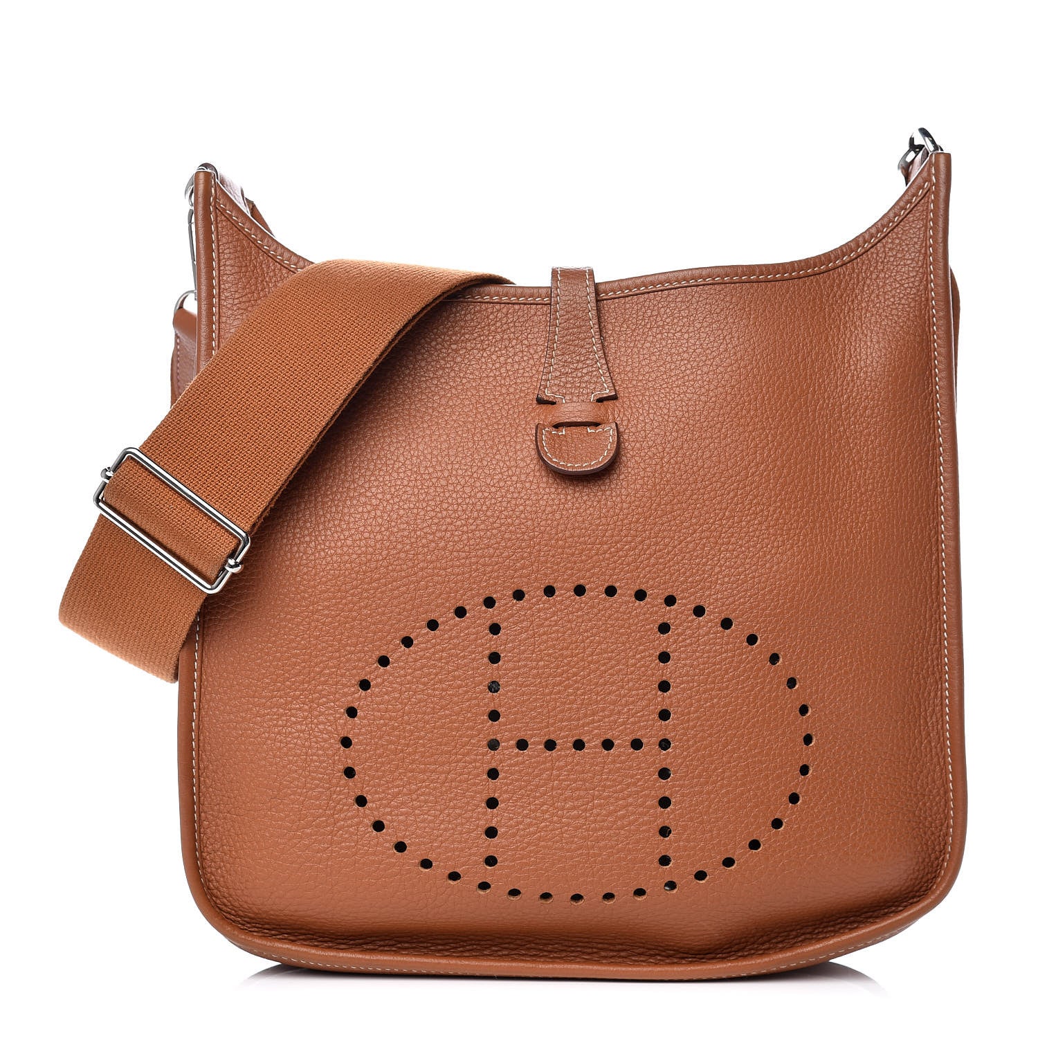 Hermes Taurillon Clemence Evelyne III PM Gold 1 of 10