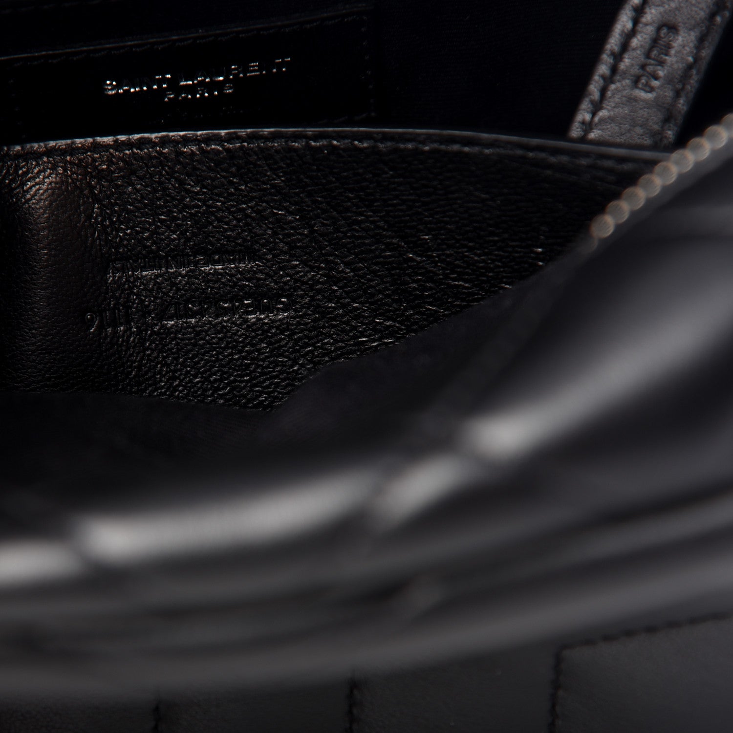 Saint Laurent Calfskin Y Quilted Monogram Small Loulou Bowling Bag Black 9 of 9