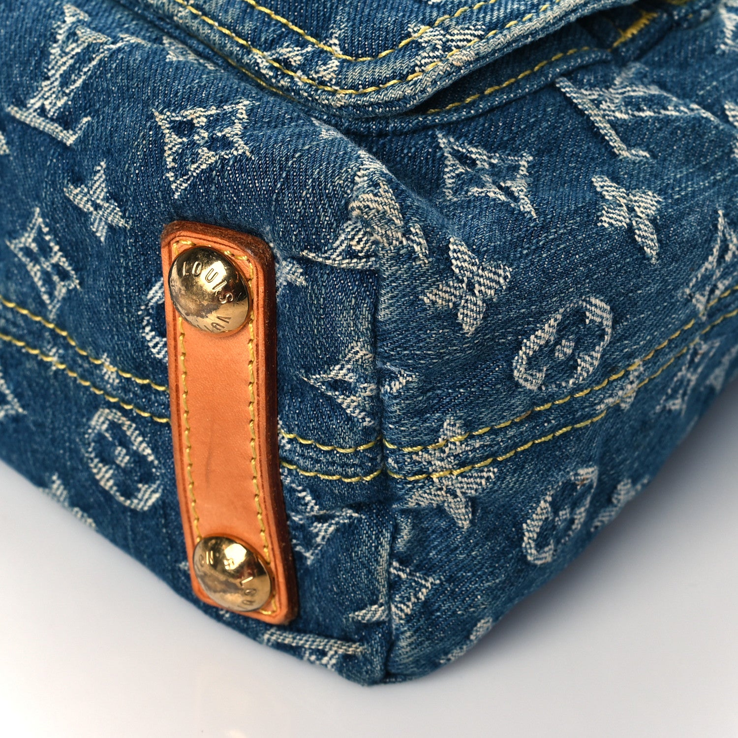 Louis Vuitton Monogram Denim Baggy PM Blue 9 of 10