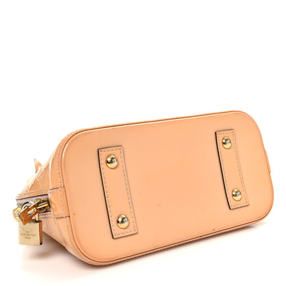 Louis Vuitton Vernis Alma BB Rose Velours 4 of 13