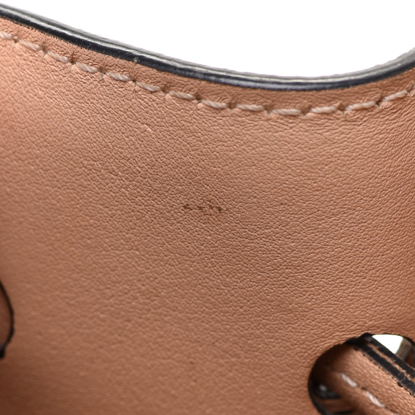 Calfskin Gala Small Bucket Bag Blush Nude