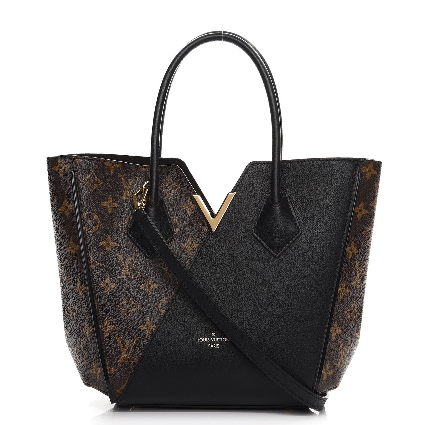 Calfskin Monogram Kimono Tote PM Black