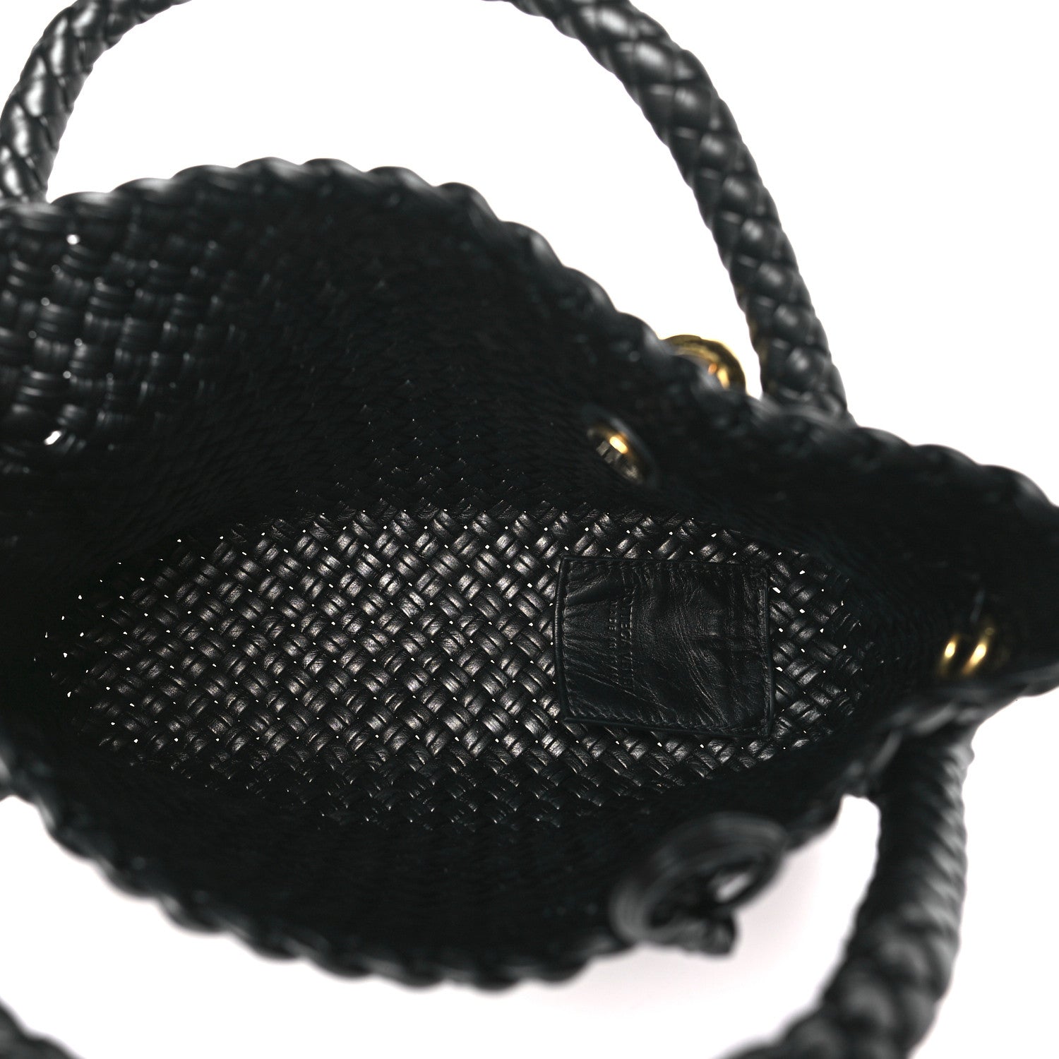 Bottega Veneta Calfskin Intreccio Mini Tosca Black 5 of 8