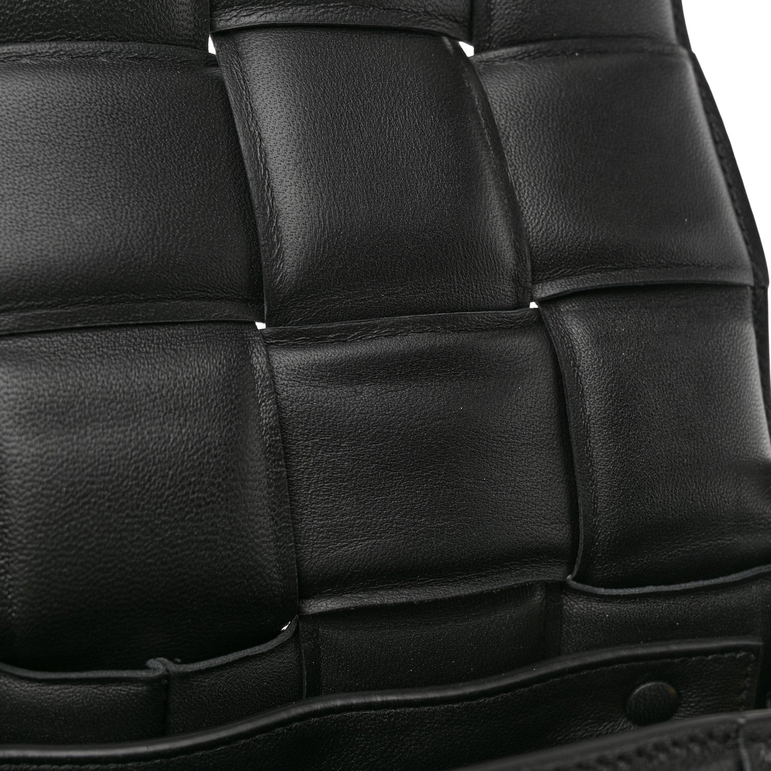 Bottega Veneta Nappa Maxi Intreccio Padded Cassette Crossbody Bag Black 12 of 13