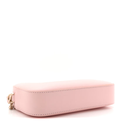 Gucci Dollar Calfskin Enamel Super Mini GG Marmont Chain Shoulder Bag Light Pink Blue 4 of 13
