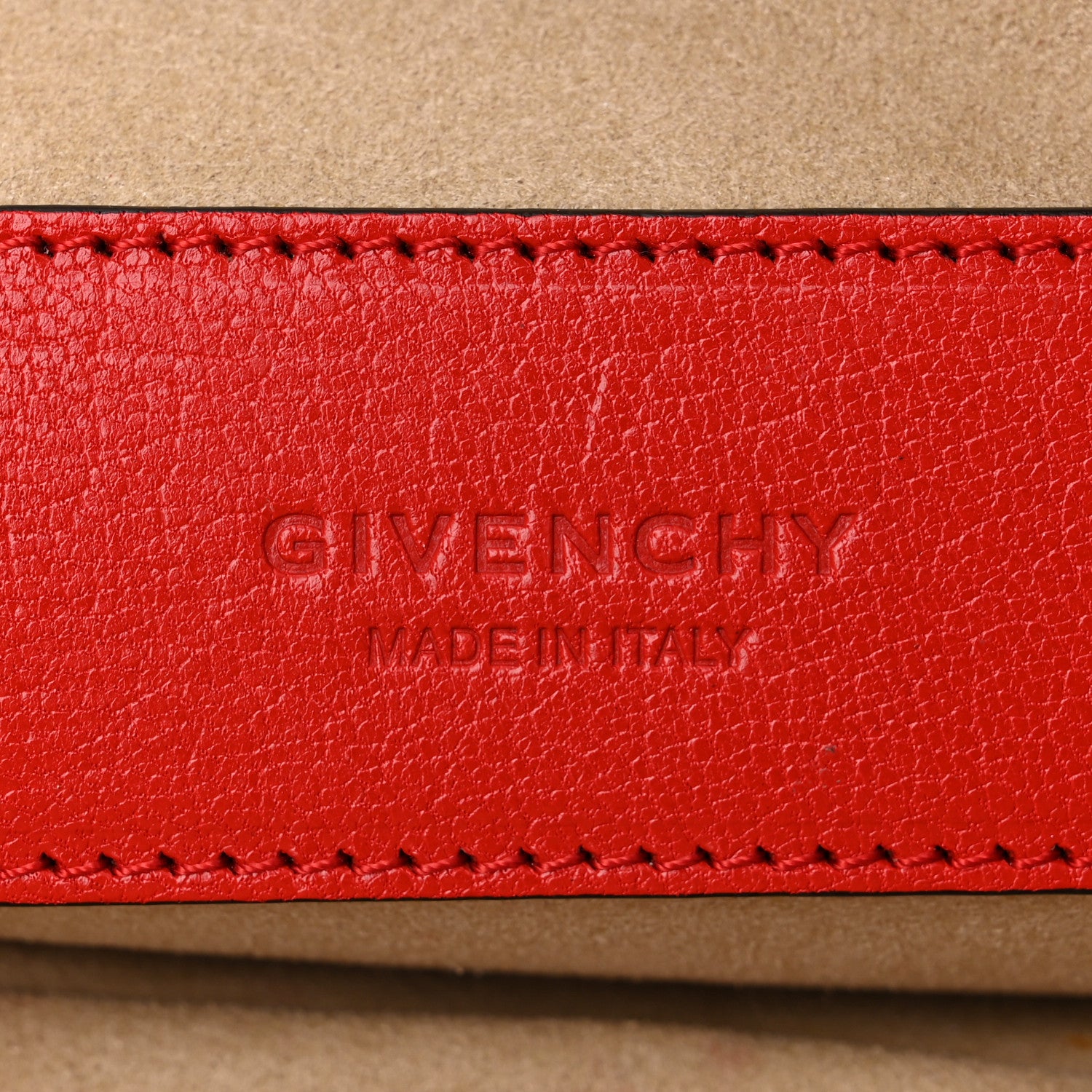 Givenchy Goatskin Suede Cross 3 Crossbody Bag Red 6 of 10