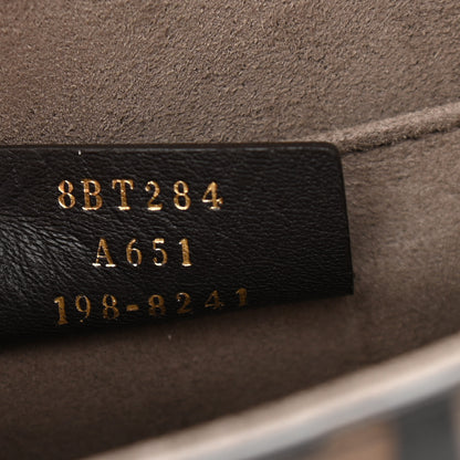 Fendi Vitello Century F is Fendi Bi-Color FF 1974 Embossed Kan I Shoulder Bag Maya Black 7 of 11