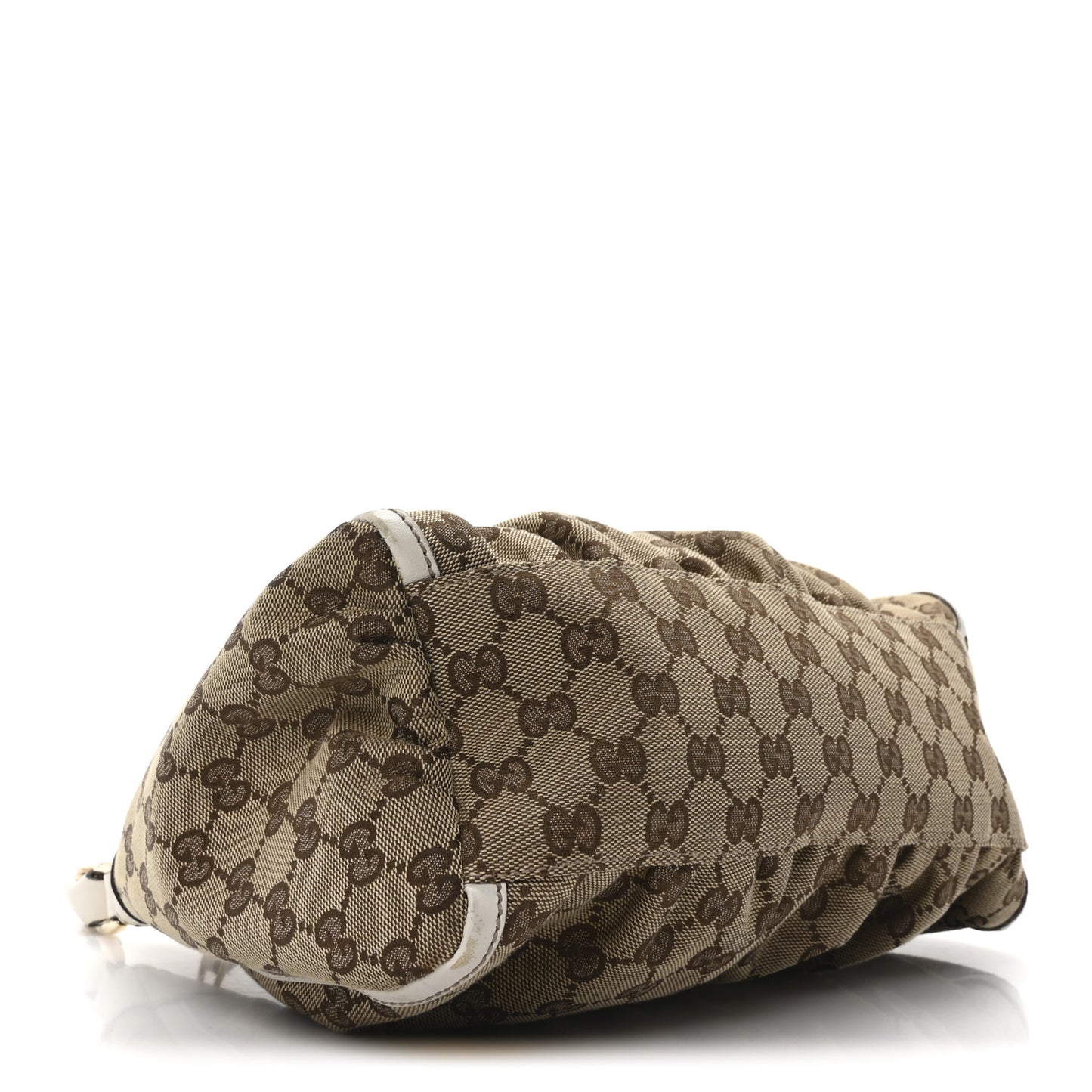 Monogram Medium D Gold Ring Hobo White