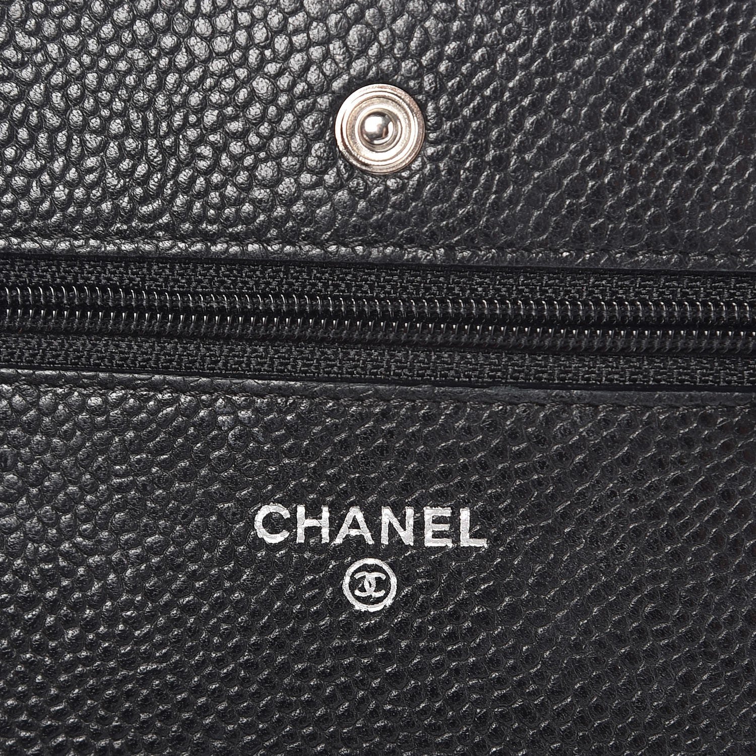 Chanel Caviar Quilted Wallet On Chain WOC Black 6 of 10